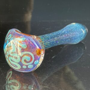 Shop Purple Magic Frit Scribble Pipe in australian