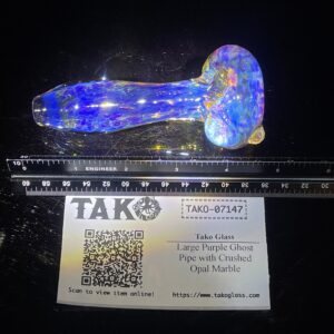 Shop Large Purple Ghost Pipe with Crushed Opal Marble in australian