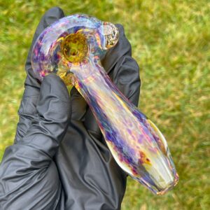 Shop Large Purple Ghost Pipe with Crushed Opal Marble in australian