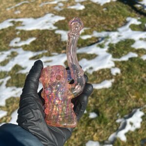 Shop Gold Fumed Stand-Up Dry Pipe in australian