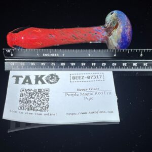 Shop Purple Magic Red Frit Pipe in australian
