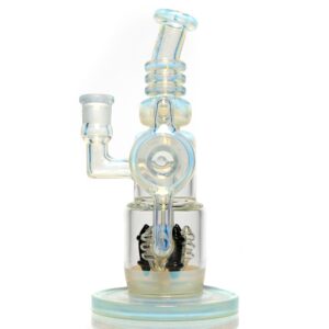 Shop Ill Glass - Custom Flux Cycler w/ Stabilization Pylons - UV Neo Light & Crushed Opal in australian