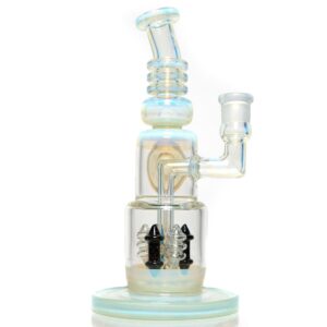 Shop Ill Glass - Custom Flux Cycler w/ Stabilization Pylons - UV Neo Light & Crushed Opal in australian