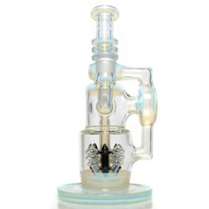 Shop Ill Glass - Custom Flux Cycler w/ Stabilization Pylons - UV Neo Light & Crushed Opal in australian