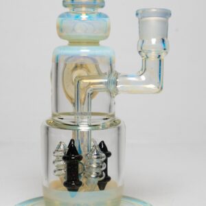 Shop Ill Glass - Custom Flux Cycler w/ Stabilization Pylons - UV Neo Light & Crushed Opal in australian