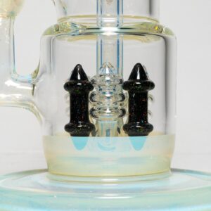 Shop Ill Glass - Custom Flux Cycler w/ Stabilization Pylons - UV Neo Light & Crushed Opal in australian