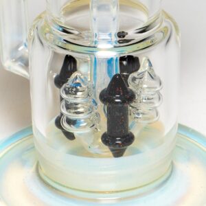 Shop Ill Glass - Custom Flux Cycler w/ Stabilization Pylons - UV Neo Light & Crushed Opal in australian