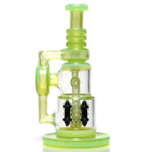Shop Ill Glass - Custom Flux Cycler w/ Stabilization Pylons - Opal Lime & Crushed Opal in australian