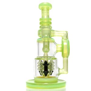 Shop Ill Glass - Custom Flux Cycler w/ Stabilization Pylons - Opal Lime & Crushed Opal in australian