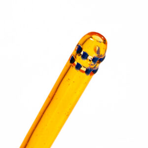 Shop Ill Glass - Custom Mini Beaker - Transparent Orange w/ Rainbow Linework in australian