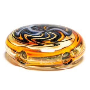 Shop Jake C - Double-Sided Disc Pendant - Double Layer Purple on Fire - Tangie Body in australian