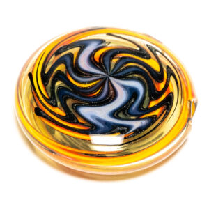 Shop Jake C - Double-Sided Disc Pendant - Double Layer Purple on Fire - Tangie Body in australian