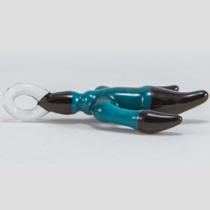 Shop J.O.P. - Chicken Foot Pendant - Agua Azul & Black in australian