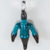 Shop J.O.P. - Chicken Foot Pendant - Agua Azul & Black in australian
