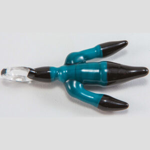 Shop J.O.P. - Chicken Foot Pendant - Agua Azul & Black in australian