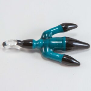 Shop J.O.P. - Chicken Foot Pendant - Agua Azul & Black in australian