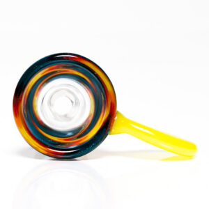 Shop K2 Glass - Worked Snap Slide - 14mm - Fire & Water Wag w/ CFL Pastel Serum Handle in australian