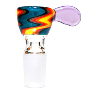 Shop K2 Glass - Worked Snap Slide - 14mm - Fire & Water Wag w/ CFL Potion Handle #2 in australian