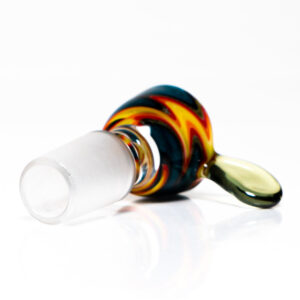 Shop K2 Glass - Worked Snap Slide - 14mm - Fire & Water Wag w/ CFL Potion Handle #2 in australian