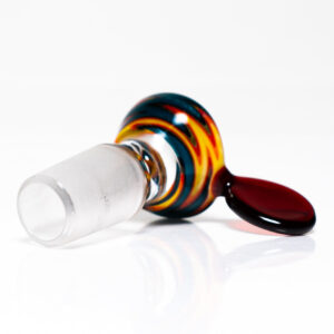 Shop K2 Glass - Worked Snap Slide - 14mm - Fire & Water Wag w/ Red Elvis Handle in australian