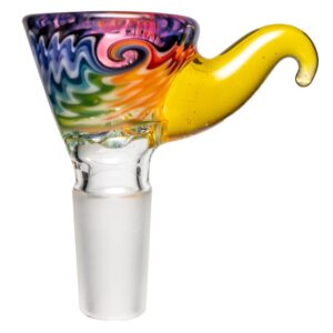 Shop Kevin Howell - Martini Slide - 4 Hole - 14mm - Purple LP & Fruit Stripe w/ CFL Terps in australian