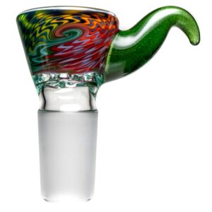 Shop Kevin Howell - Martini Slide - 4 Hole - 18mm - Multicolor Linework w/ Green Stardust in australian