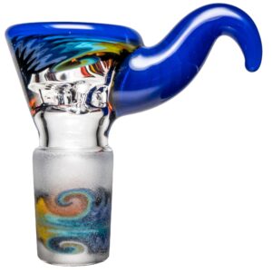 Shop Kevin Howell - Martini Slide w/ Worked Joint - 4 Hole - 18mm - Bipolar w/ Brilliant Blue in australian