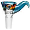 Shop Kevin Howell - Martini Slide - 4 Hole - 14mm - Bipolar Linework w/ Blue Stardust in australian