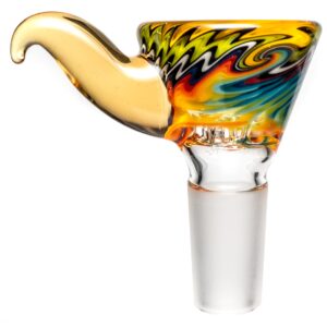 Shop Kevin Howell - Martini Slide - 4 Hole - 14mm - Earth & Rainbow Linework w/ CFL Serum in australian