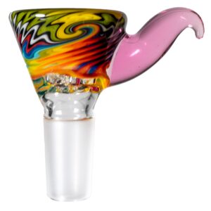 Shop Kevin Howell - Martini Slide - 4 Hole - 14mm - Earth & Rainbow Linework w/ CFL Serum in australian