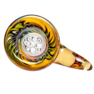 Shop Kevin Howell - Martini Slide - 4 Hole - 14mm - Earth & Rainbow Linework w/ CFL Serum in australian