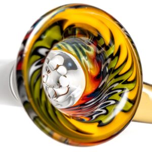 Shop Kevin Howell - Martini Slide - 4 Hole - 14mm - Earth & Rainbow Linework w/ CFL Serum in australian