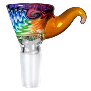 Shop Kevin Howell - Martini Slide - 4 Hole - 14mm - Purple LP & Fruit Stripe w/ CFL Terps in australian