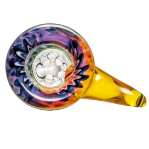 Shop Kevin Howell - Martini Slide - 4 Hole - 14mm - Purple LP & Fruit Stripe w/ CFL Terps in australian
