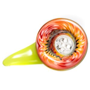 Shop Kevin Howell - Martini Slide - 4 Hole - 14mm - Fire & Rainbow w/ Antidote in australian