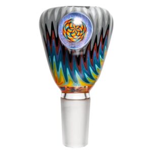 Shop Kevin Howell - Push Slide - 14mm - Smoke, Red & Rainbow Linework #1 in australian