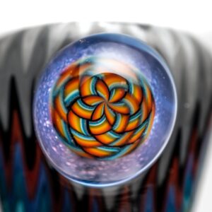 Shop Kevin Howell - Push Slide - 14mm - Smoke, Red & Rainbow Linework #1 in australian