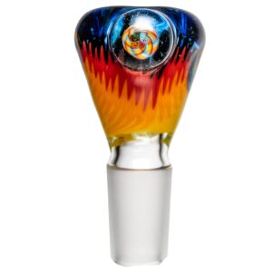 Shop Kevin Howell - Push Slide - 18mm - Transparent Blue Rainbow Linework #2 in australian