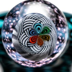 Shop Kevin Howell - Push Slide - 18mm - Agua, Red & Rainbow Linework in australian