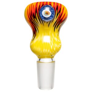 Shop Kevin Howell - Push Slide - 18mm - Yellow & Rainbow Linework in australian