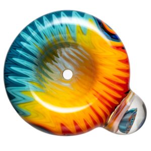 Shop Kevin Howell - Push Slide - 18mm - Transparent Blue Rainbow Linework #1 in australian