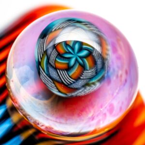 Shop Kevin Howell - Push Slide - 18mm - Transparent Blue Rainbow Linework #1 in australian