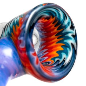 Shop Kevin Howell - Martini Slide - 4 Hole - 18mm - Fire, Ice & Shadow Linework w/ Pink Slyme in australian