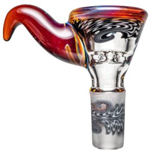 Shop Kevin Howell - Martini Slide w/ Worked Joint - 4 Hole - 14mm - Bipolar w/ Agate in australian