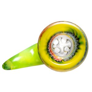 Shop Kevin Howell - Martini Slide - 4 Hole - 18mm - Lemon Drop & Fruit Stripe w/ Slyme in australian