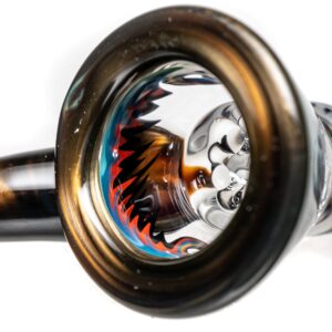 Shop Kevin Howell - Martini Slide w/ Worked Joint - 4 Hole - 18mm - Bipolar w/ Electrum in australian