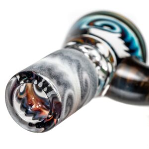 Shop Kevin Howell - Martini Slide w/ Worked Joint - 4 Hole - 18mm - Bipolar w/ Electrum in australian