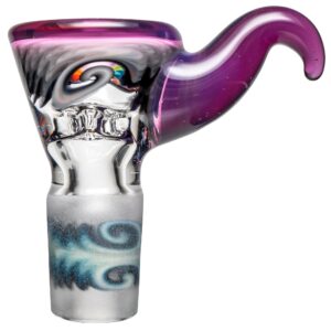Shop Kevin Howell - Martini Slide w/ Worked Joint - 4 Hole - 18mm - Bipolar w/ Royal Jelly in australian