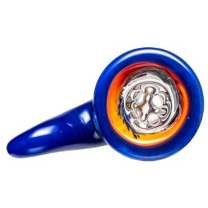 Shop Kevin Howell - Martini Slide w/ Worked Joint - 4 Hole - 18mm - Bipolar w/ Brilliant Blue in australian