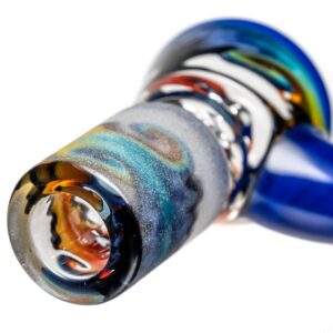 Shop Kevin Howell - Martini Slide w/ Worked Joint - 4 Hole - 18mm - Bipolar w/ Brilliant Blue in australian